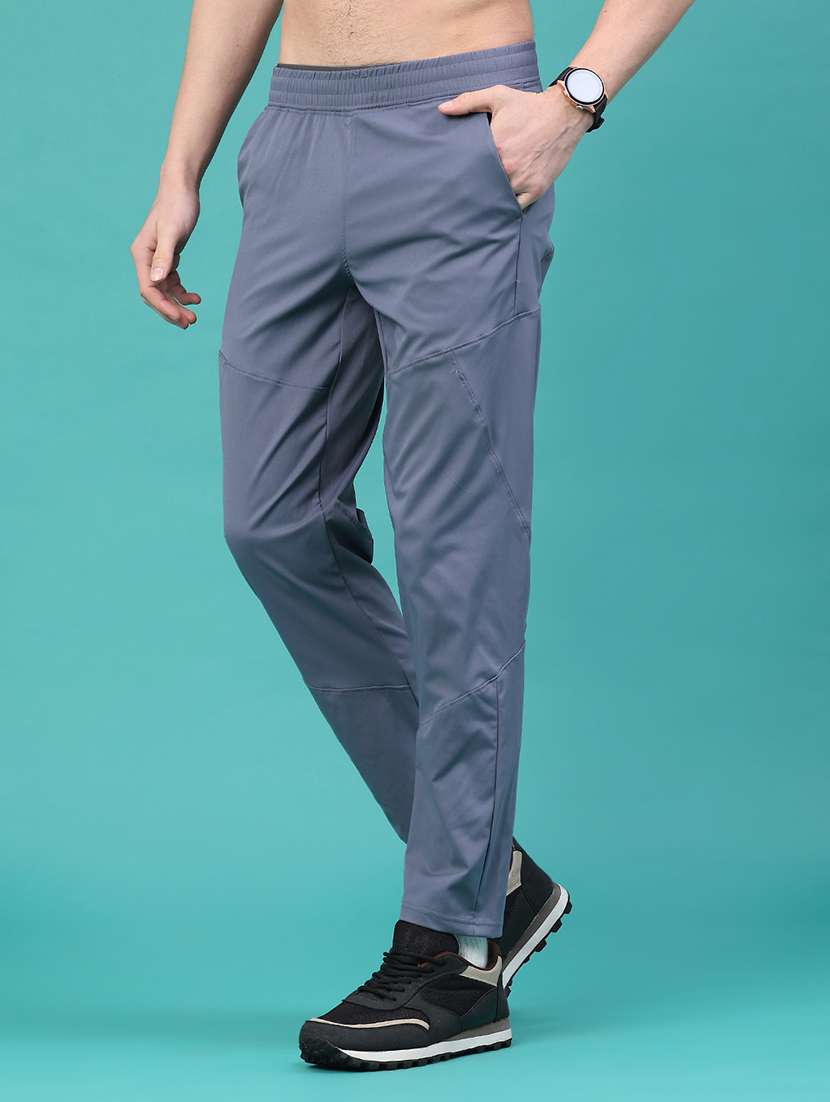 men solid mid rise regular fit track pant - 22273327 -  Standard Image - 2