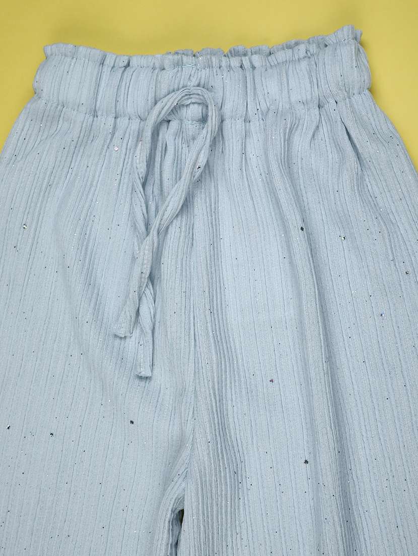girls solid mid rise palazzo  - 22273369 -  Standard Image - 2