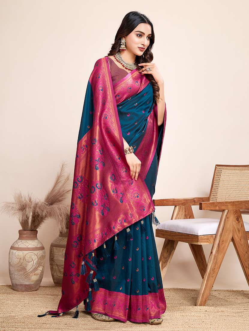 women self design banarasi saree with blouse - 22274062 -  Standard Image - 2