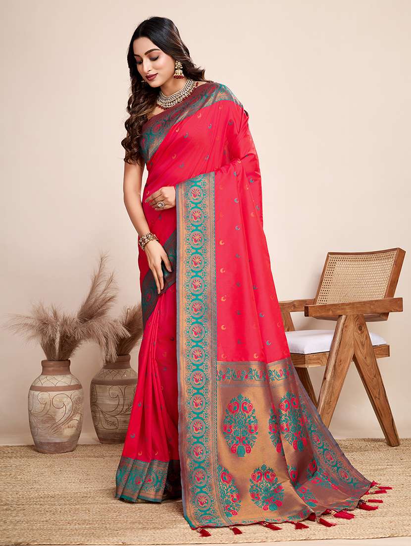 women self design banarasi saree with blouse - 22274063 -  Standard Image - 2