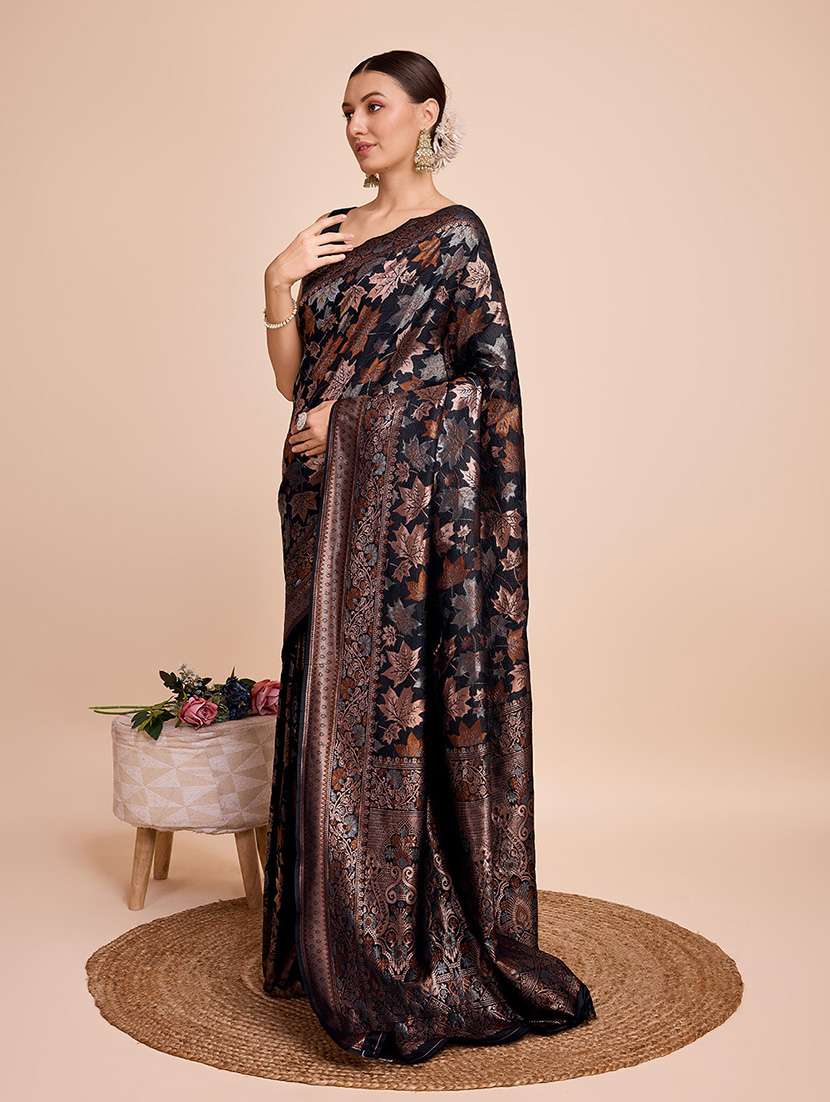 women self design banarasi saree with blouse - 22274080 -  Standard Image - 2
