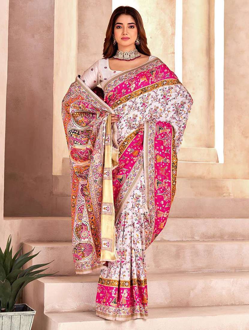 women self design bordered saree with blouse - 22274207 -  Standard Image - 2
