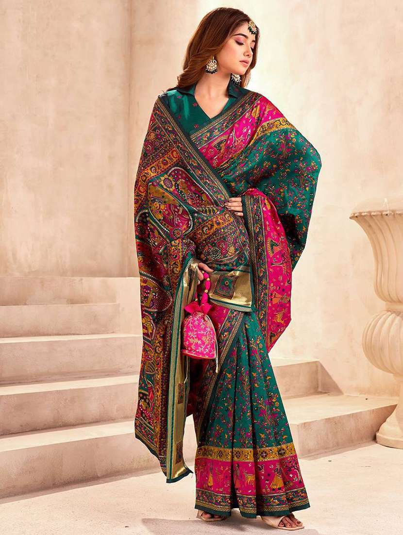 women self design bordered saree with blouse - 22274211 -  Standard Image - 2