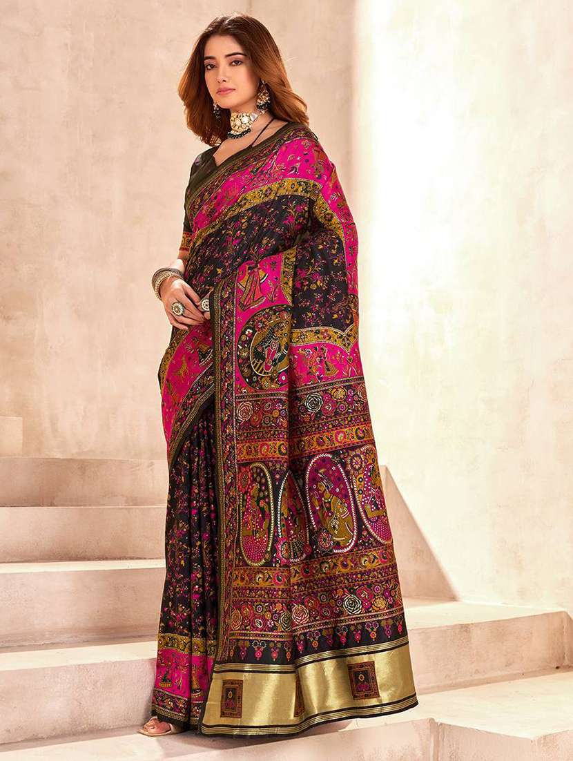 women self design bordered saree with blouse - 22274213 -  Standard Image - 2