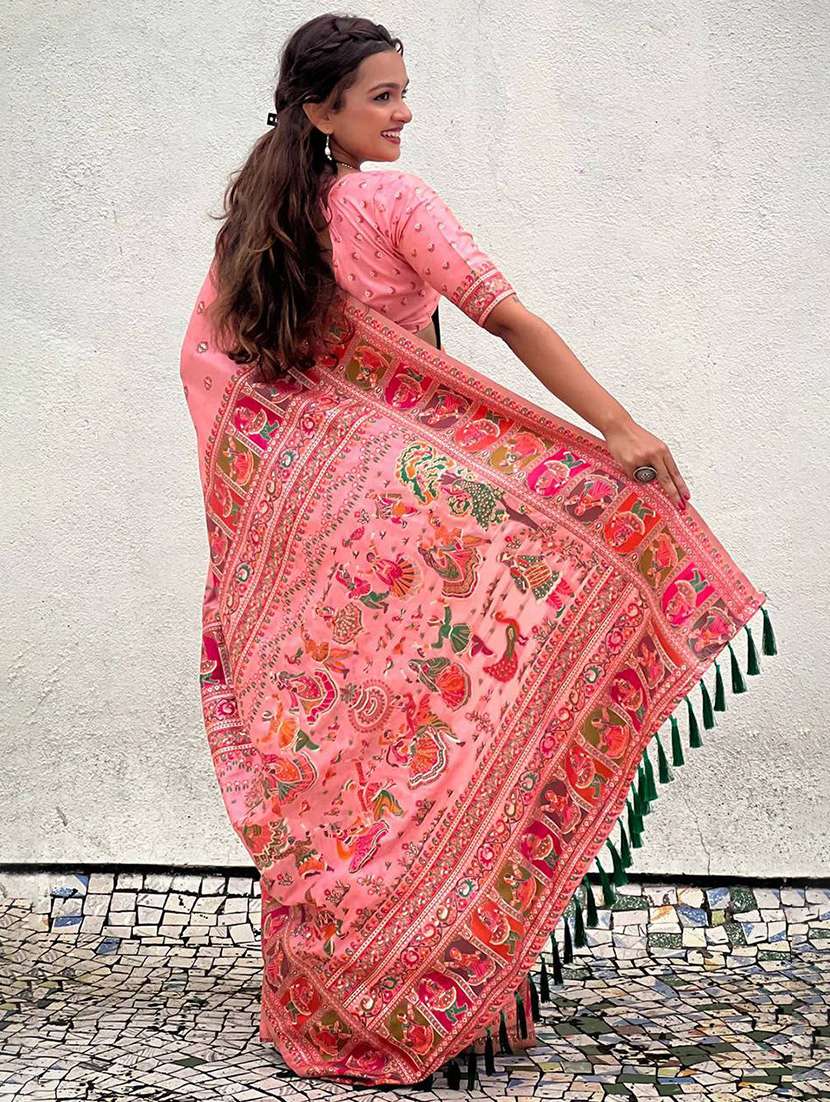 women self design bordered saree with blouse - 22274223 -  Standard Image - 2