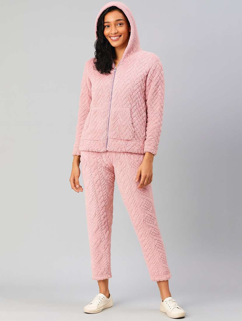 women solid nightwear pajama set - 22274229 -  Standard Image - 2
