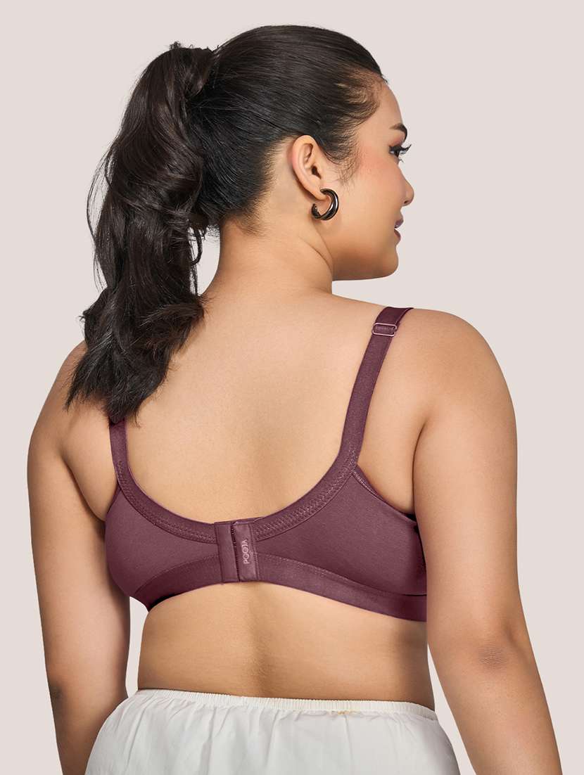 wome pack of 3  plus size solid minimizer bra - 22274244 -  Standard Image - 2