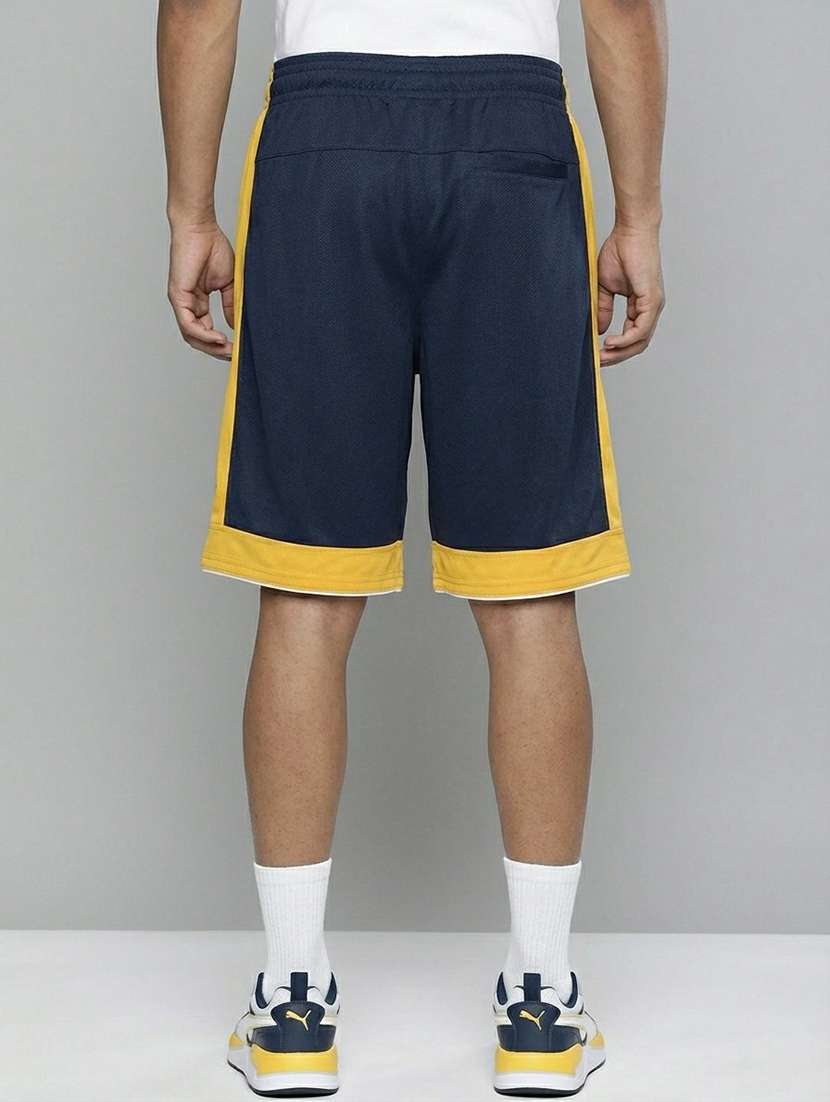 men color block mid rise regular fit sport shorts - 22275024 -  Standard Image - 2