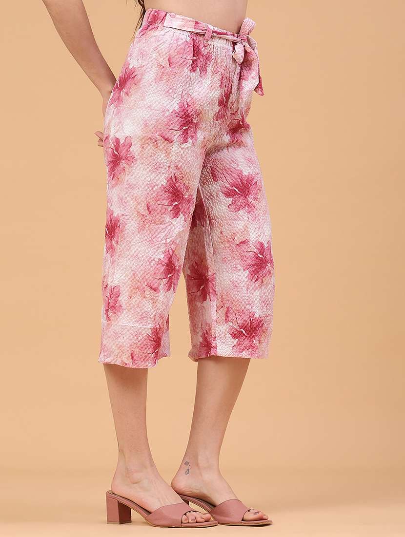 women printed mid rise capri - 22275152 -  Standard Image - 2