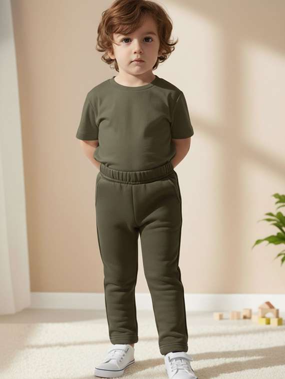 boys solid mid rise jogger - 22275182 -  Standard Image - 2