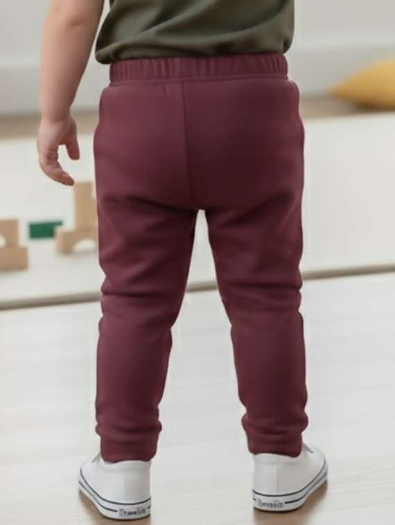 kids solid mid rise jogger - 22275187 -  Standard Image - 2