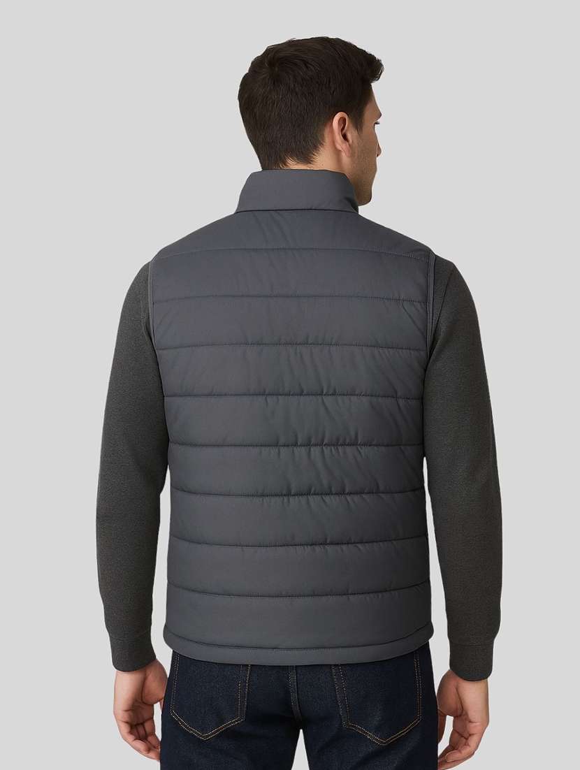 men solid sleeveless lightweight puffer jacket - 22275469 -  Standard Image - 2