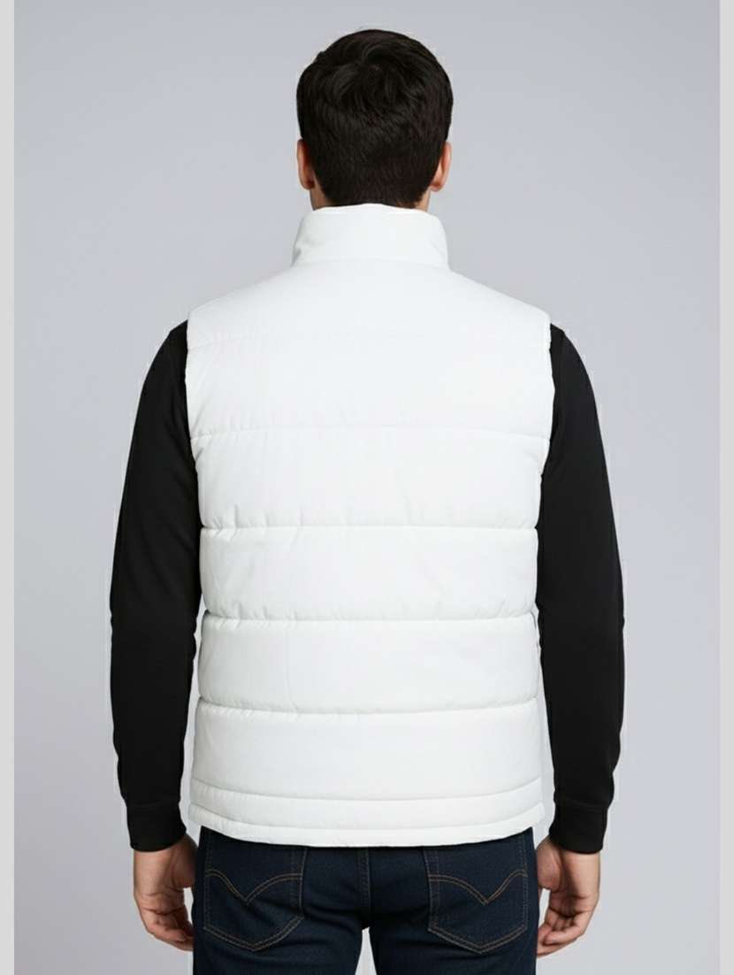 men solid sleeveless lightweight puffer jacket - 22275470 -  Standard Image - 2