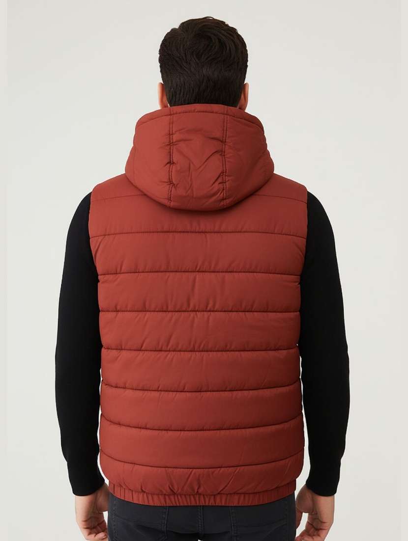 men solid sleeveless lightweight puffer jacket - 22275471 -  Standard Image - 2