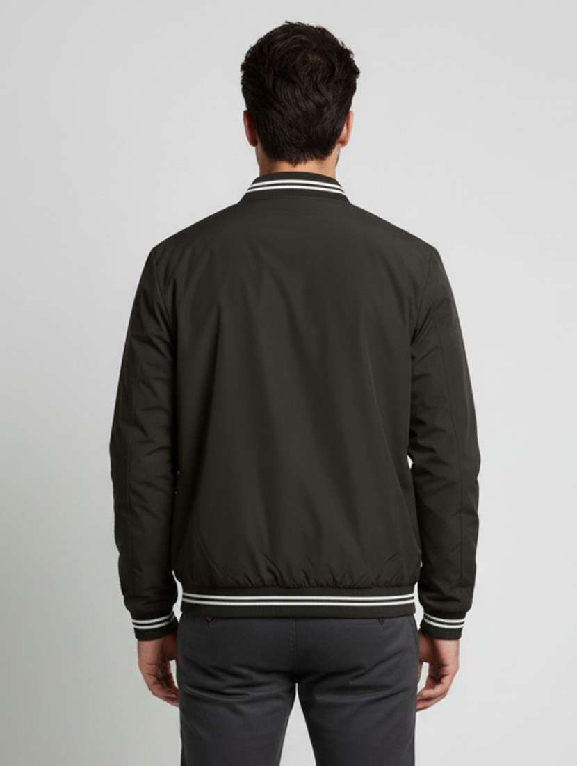 men solid long sleeve insulator bomber jacket - 22275478 -  Standard Image - 2