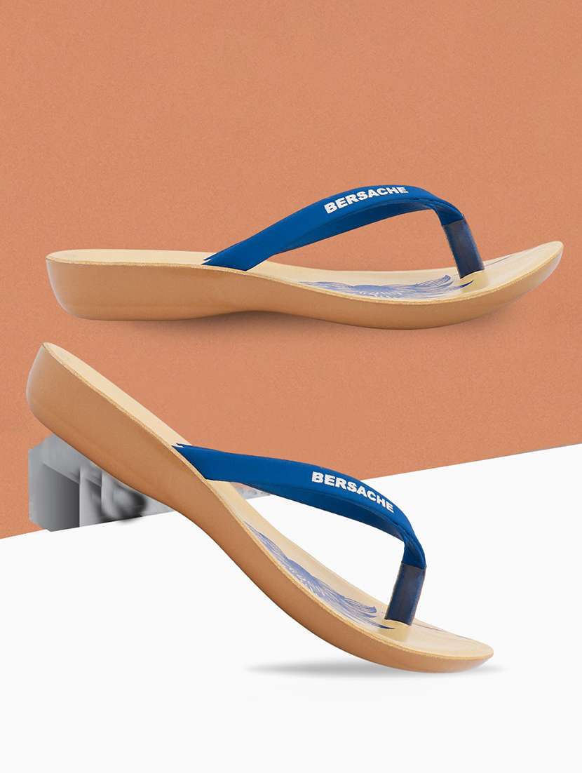 women solid slip on flip flop