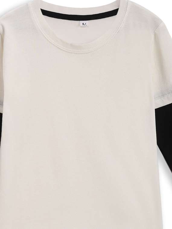 girls color blocked long sleeve tee - 22275731 -  Standard Image - 2