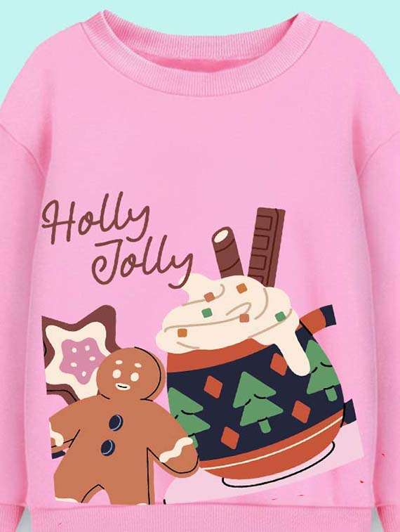 girls printed long sleeve sweatshirt  - 22275820 -  Standard Image - 2
