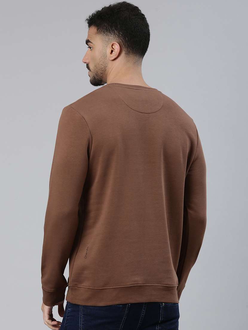 men typographic long sleeve regular fit sweatshirt - 22275889 -  Standard Image - 2