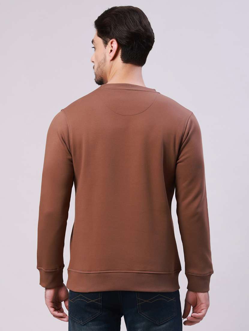 men typographic long sleeve regular fit sweatshirt - 22275896 -  Standard Image - 2