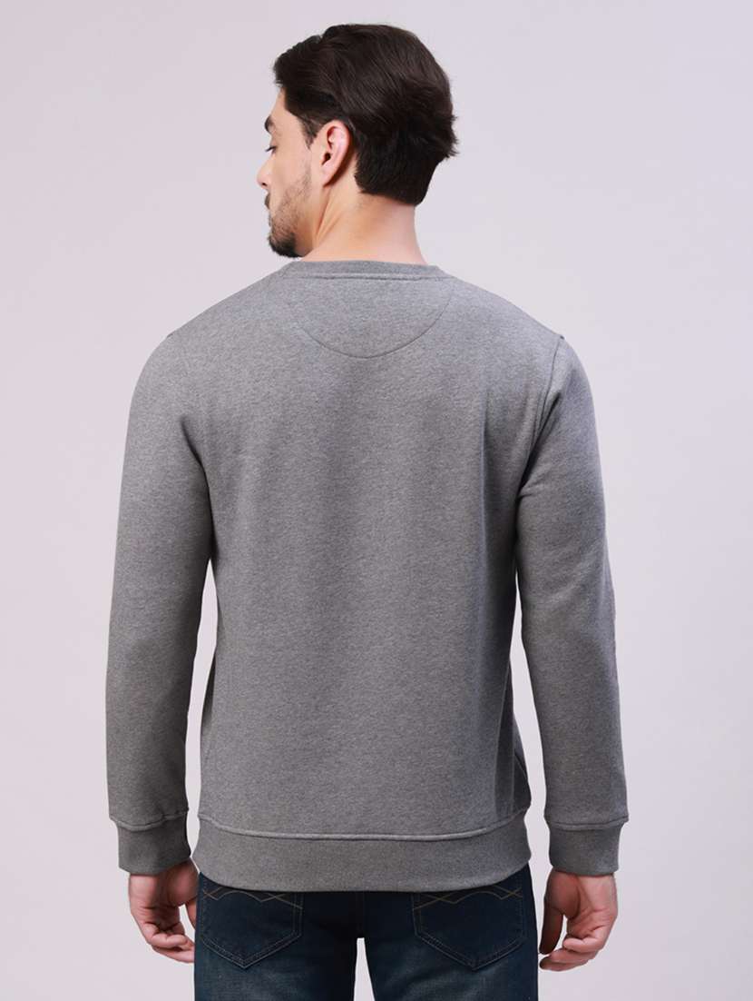 men typographic long sleeve regular fit sweatshirt - 22275897 -  Standard Image - 2