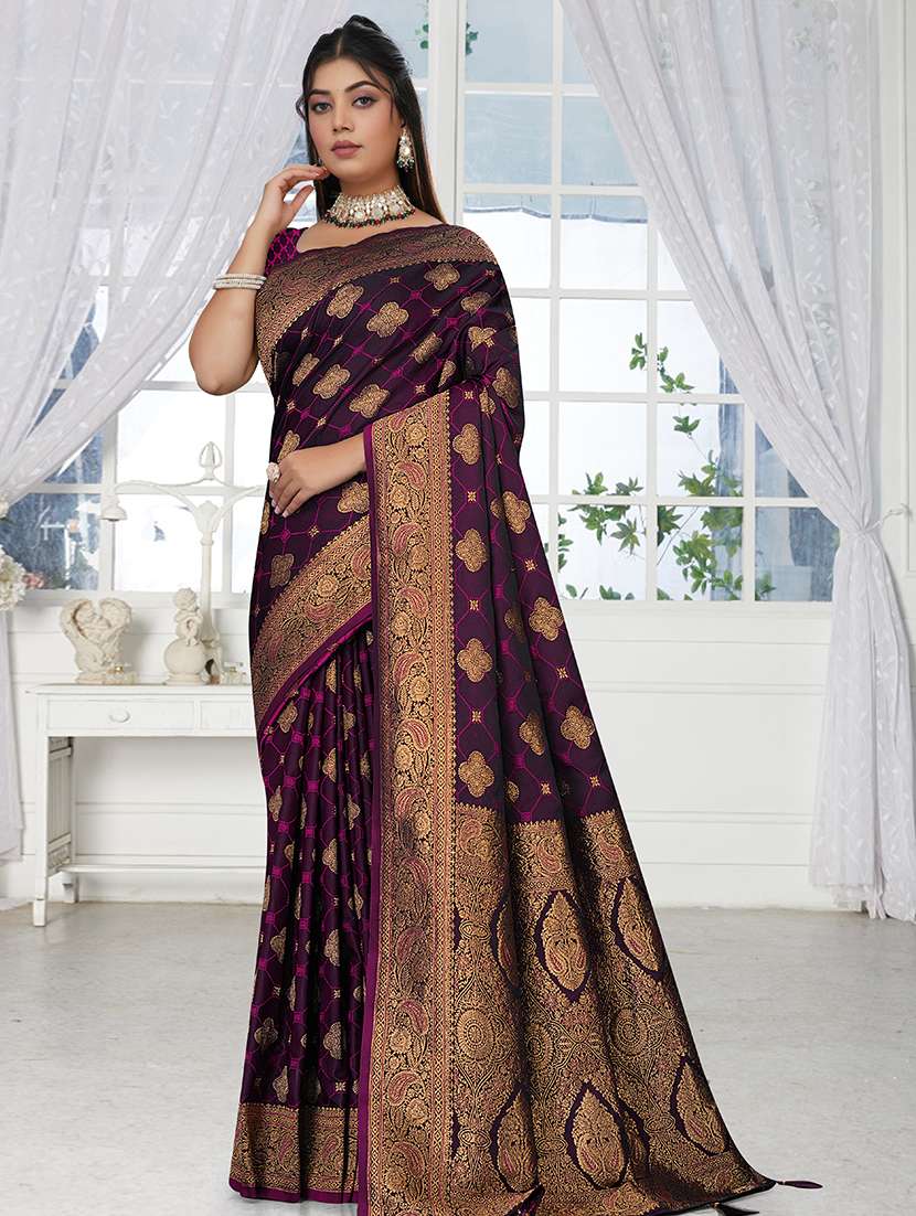 women self design banarasi saree with blouse - 22275907 -  Standard Image - 2