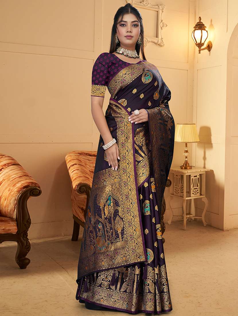 women self design banarasi saree with blouse - 22275910 -  Standard Image - 2