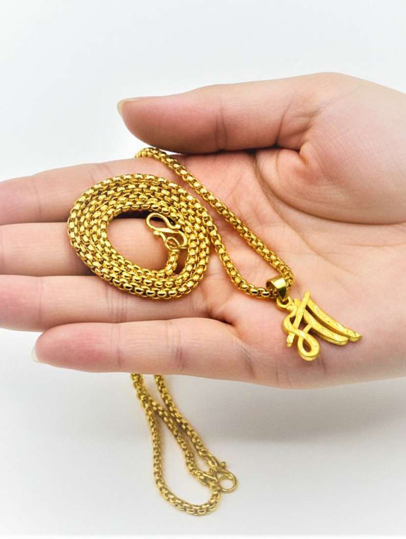 women gold plated pendant - 22275972 -  Standard Image - 2