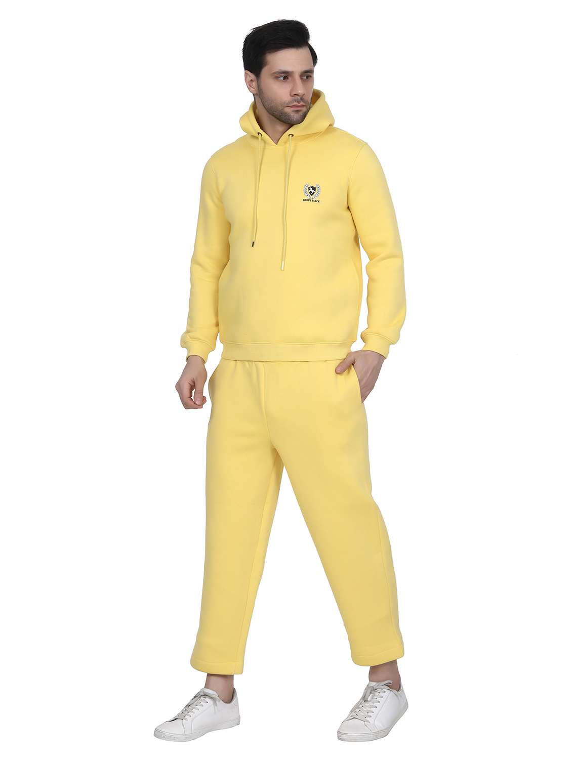 men logo print long sleeve hooded sweatshirt - 22276019 -  Standard Image - 2