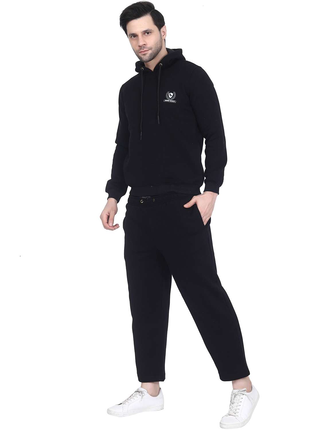 men logo print long sleeve hooded sweatshirt - 22276020 -  Standard Image - 2