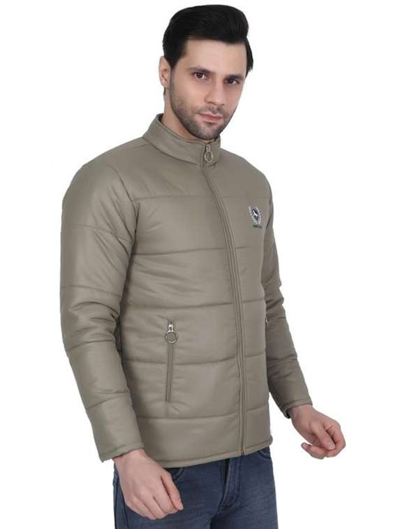men solid long sleeve puffer jacket - 22276023 -  Standard Image - 2