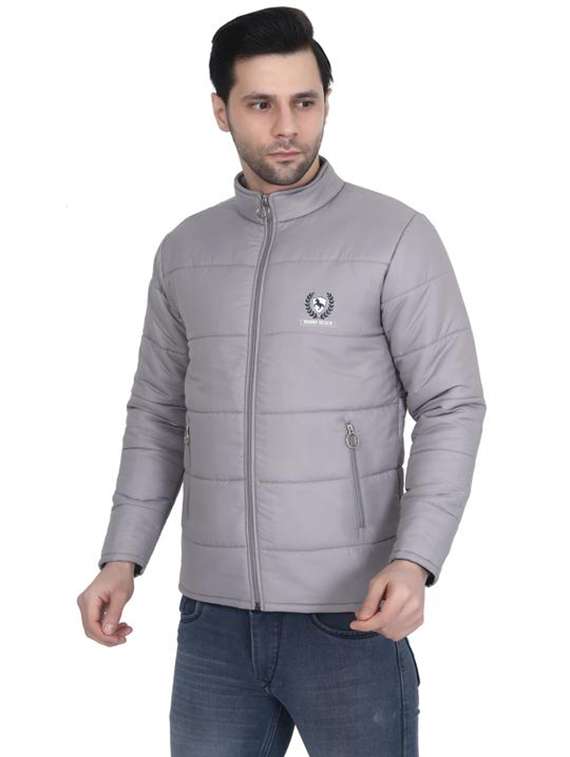 men solid long sleeve puffer jacket - 22276024 -  Standard Image - 2
