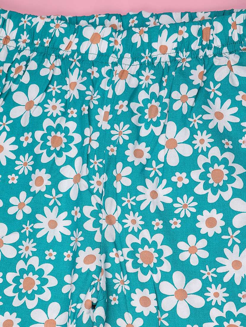 kids green acrylic palazzo trouser - 22276209 -  Standard Image - 2