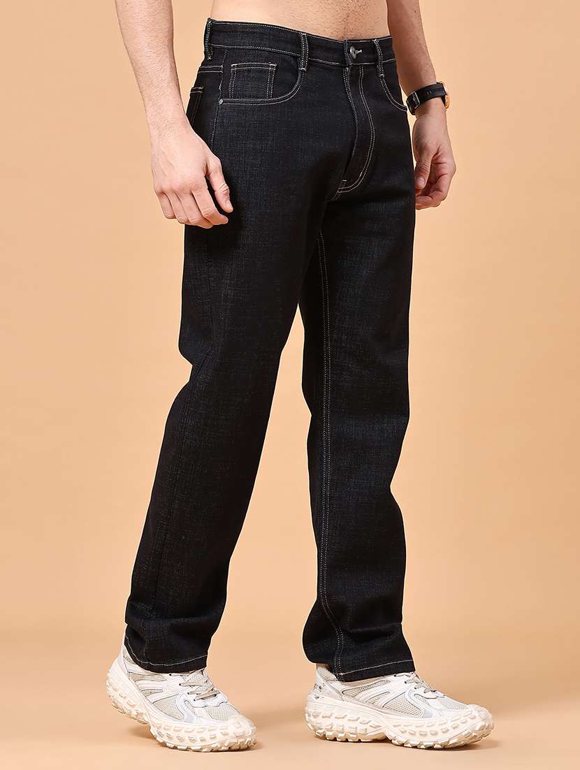 men solid mid rise straight jean - 22276242 -  Standard Image - 2