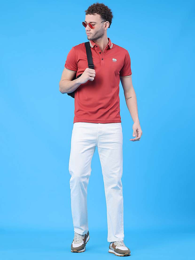 men solid short sleeve regular fit polo t-shirt - 22276276 -  Standard Image - 2