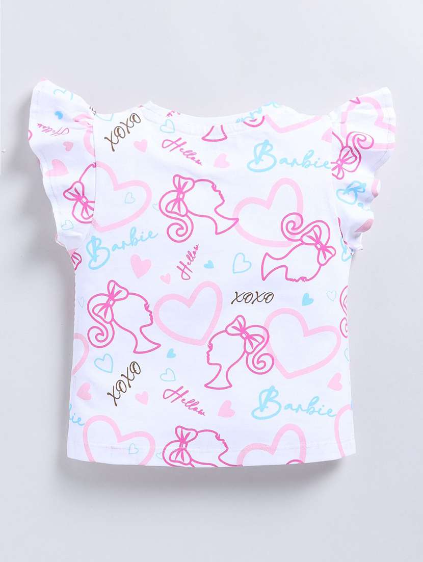 girls printed cap sleeve tee - 22276350 -  Standard Image - 2