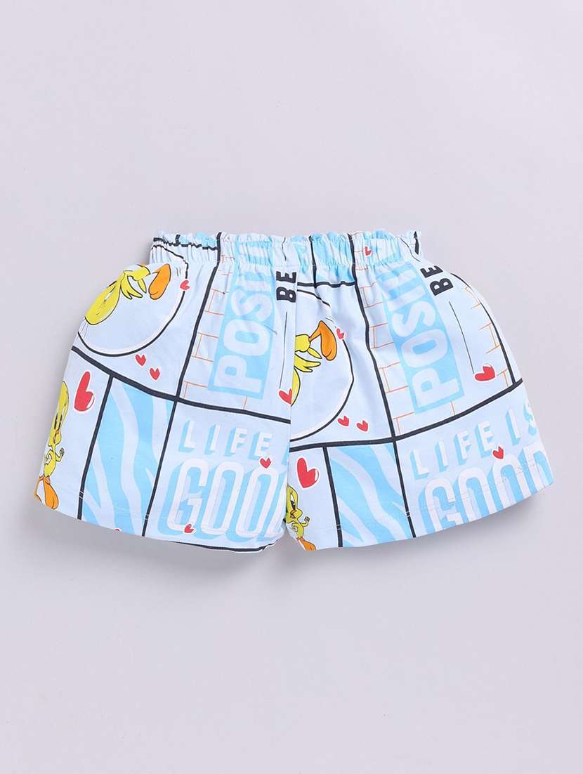 girls printed mid rise shorts - 22276375 -  Standard Image - 2