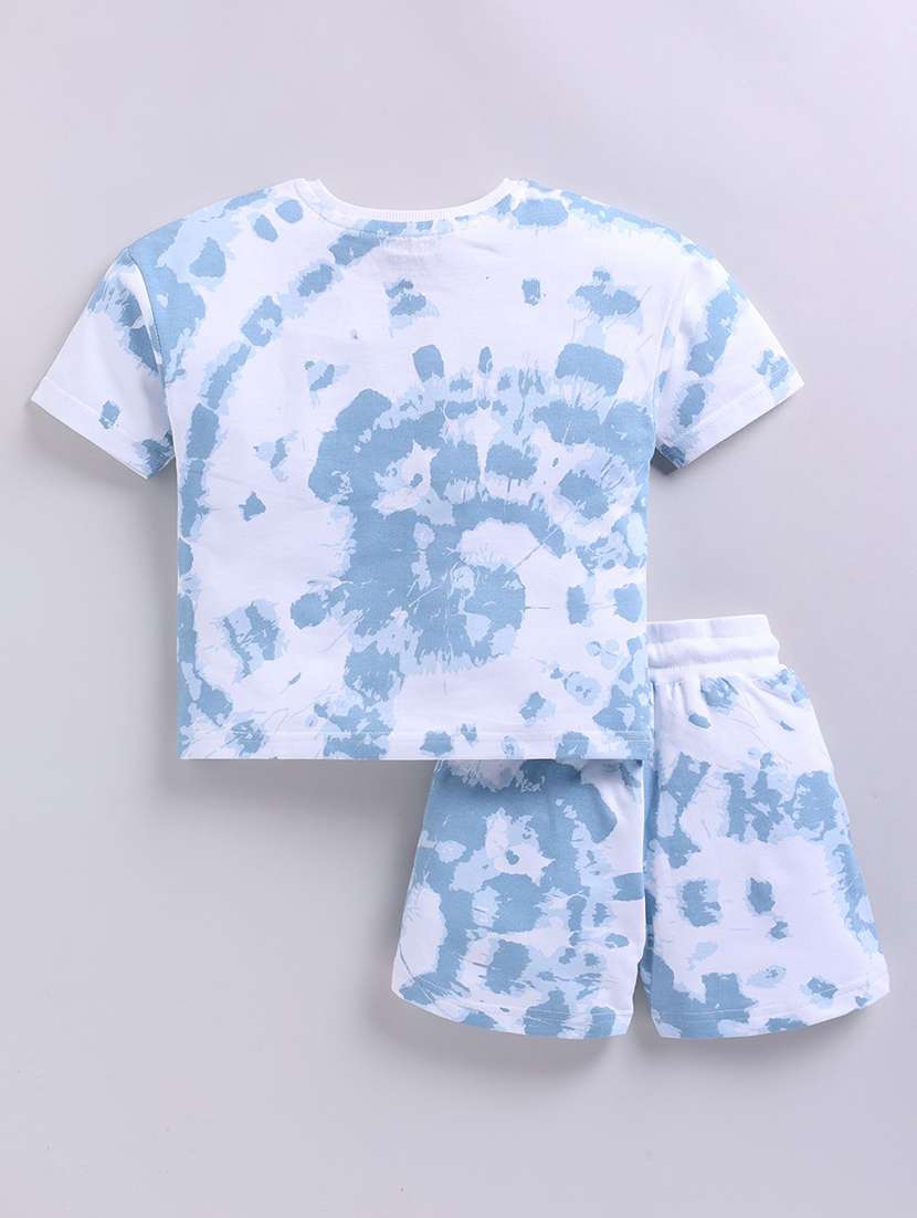 boys printed shorts co-ord set - 22276482 -  Standard Image - 2
