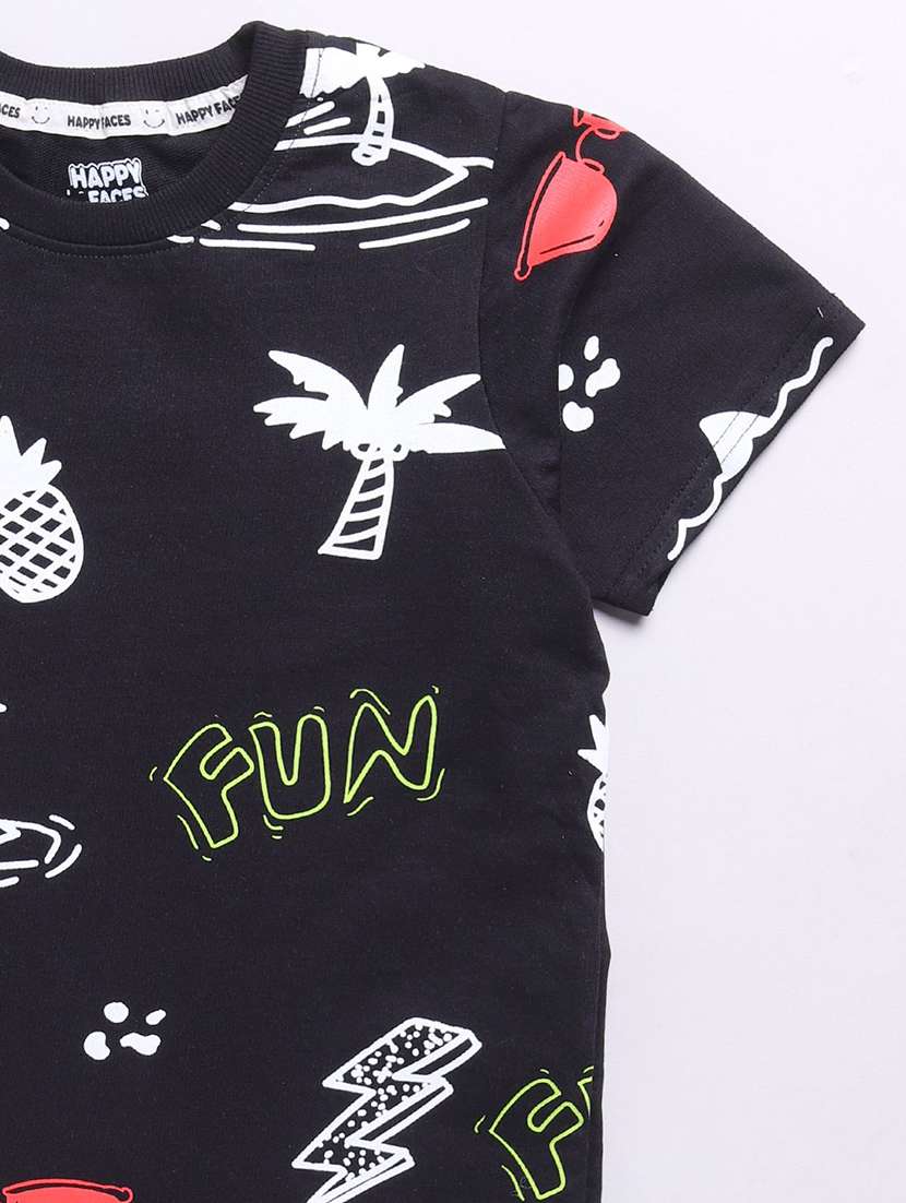 kids printed shorts co-ord set - 22276500 -  Standard Image - 2