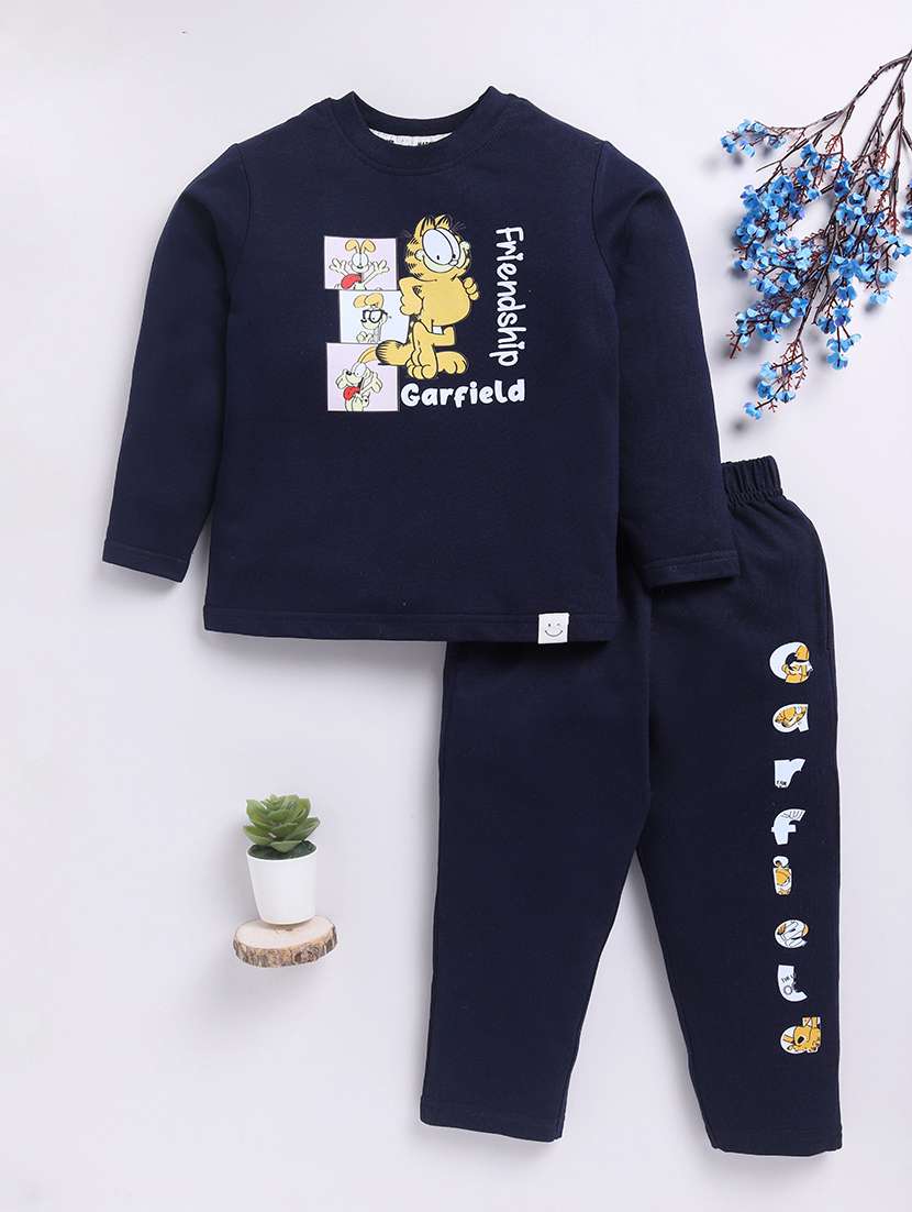 boys printed full length co-ord set