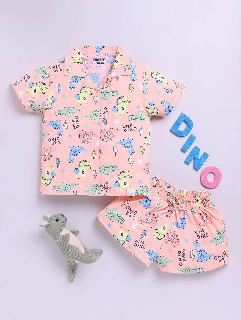 kids printed shorts co-ord set