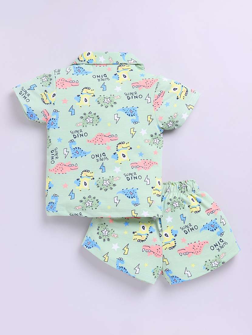 kids printed shorts co-ord set - 22276512 -  Standard Image - 2