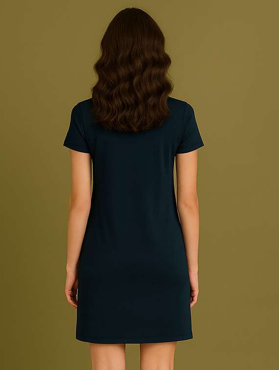 women printed short sleeve t-shirt dress - 22276530 -  Standard Image - 2