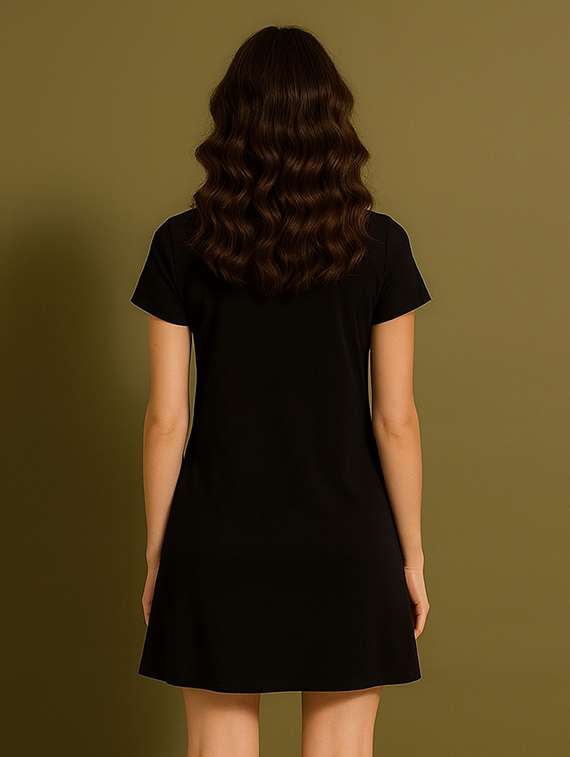 women printed short sleeve t-shirt dress - 22276531 -  Standard Image - 2