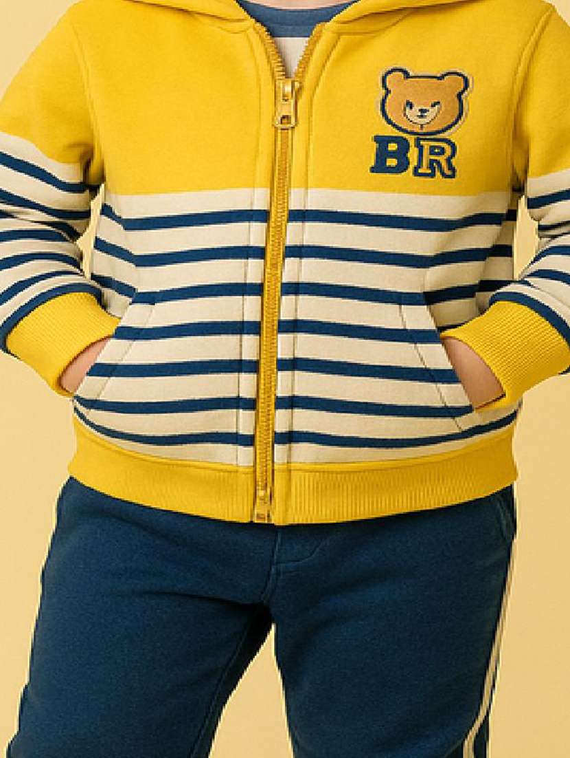 boys printed hooded full length co-ord set - 22276573 -  Standard Image - 2