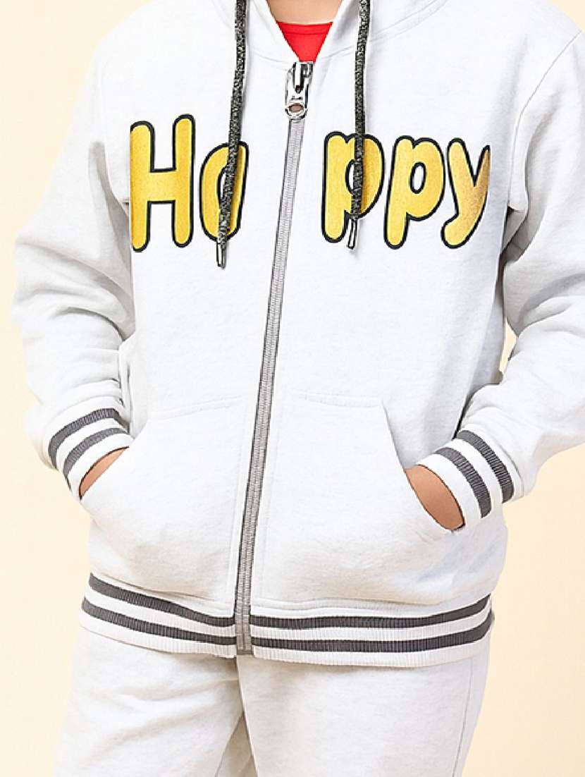 boys printed hooded full length co-ord set - 22276582 -  Standard Image - 2