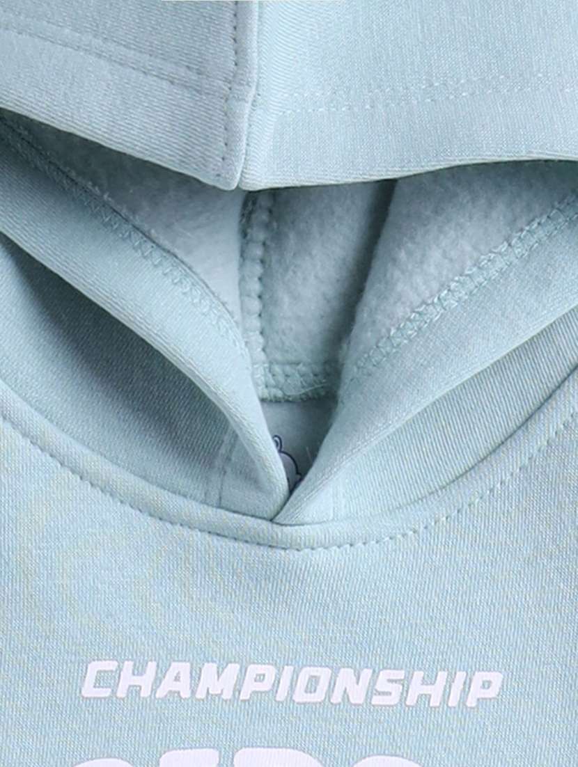 boys printed hooded full length co-ord set - 22276658 -  Standard Image - 2