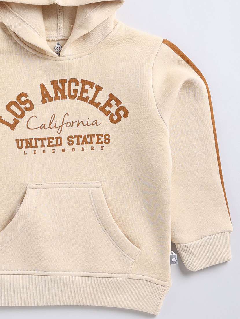 boys printed hooded full length co-ord set - 22276662 -  Standard Image - 2