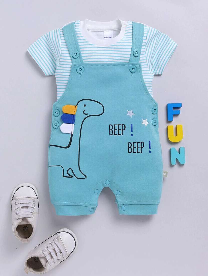 kids printed short sleeve romper