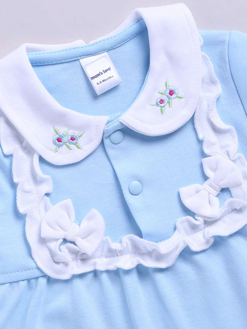 kids solid short sleeve romper - 22277007 -  Standard Image - 2